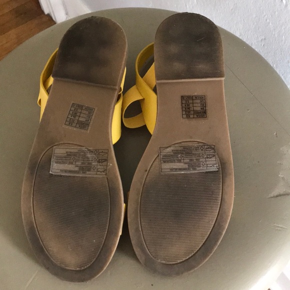 Yellow Forever 21 Sandals - Picture 3 of 4